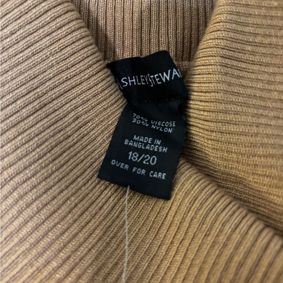 Ashley Stewart Mustard Long Sleeve Dress Sweater Dress - Picture 6 of 12